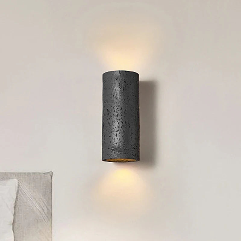 Axyaa Round Tube Wall Lamp 10W LED Retro Decor Sconce