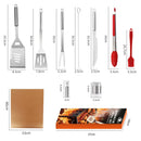 Axyaa 21-Piece BBQ Tool Set, Stainless Steel, Outdoor Grill Bag