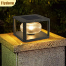 Axyaa Solar Villa Column Light: Creative, Waterproof LED for Outdoor Garden and Hotel