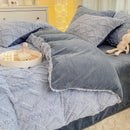 Axyaa Taffeta Velvet Duvet Cover, Cozy Fleece Plush Blanket, 150x200cm Warm Winter Bedding