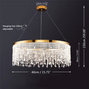 Axyaa Modern Crystal Chandelier Pendant Light Fixture