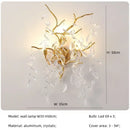 Axyaa Prismatic Leaf Crystal Chandelier Luxury Living Room Pendant Lights