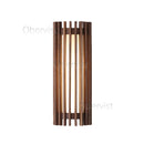 Axyaa Walnut Wood Grid Wall Lamp - Wabi-sabi Style Sconce Light