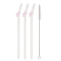 Axyaa Starfish Glass Straws - Set of 4 | Trendy Eco-Friendly Drinkware