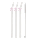 Axyaa Starfish Glass Straws - Set of 4 | Trendy Eco-Friendly Drinkware