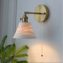 Axyaa Rotating LED Wall Sconce with Pull Chain Switch- Nordic Modern Style
