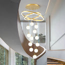 Axyaa Modern LED Pendant Chandeliers for Home Staircase Decor