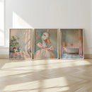 Cute Duck Trio Wall Art Set for Girl's Room Decor by Axyaa