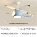 Axyaa Helicopter Fan Chandelier Cartoon Ceiling Lamps LED Fixture for Children's Bedroom