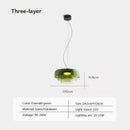 Axyaa Nordic Glass LED Pendant Lights Industrial Chandelier for Home Decor
