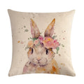 Animal Print Linen Pillowcase by Axyaa - Home Decor Cushion Cover