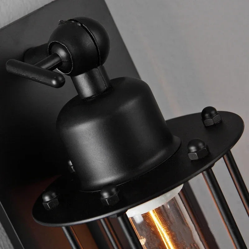 Axyaa Retro Industrial Iron Wall Light for Indoor LED Lighting