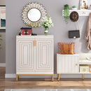 Axyaa Shoe Cabinet: 20-Pair Modern Shoe Storage with Doors