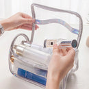 Axyaa Clear Waterproof Makeup Bag Portable Cosmetic Pouch
