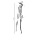 Axyaa Stainless Steel Double-Sided Food Clip - Kitchen Essential for Cooking and Grilling