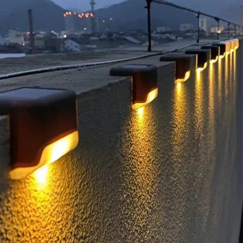 Axyaa Solar Deck Lights: 32-Pack LED Waterproof Outdoor Step Lights for Railing, Stairs, Yard, Pathway.