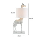 Axyaa Designer Giraffe Resin Table Lamp - Gold Night Light - E26/E27 Holder