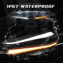 Axyaa Car Grille Lights: Subaru Crosstrek LED DRL Turn Signal Lamps