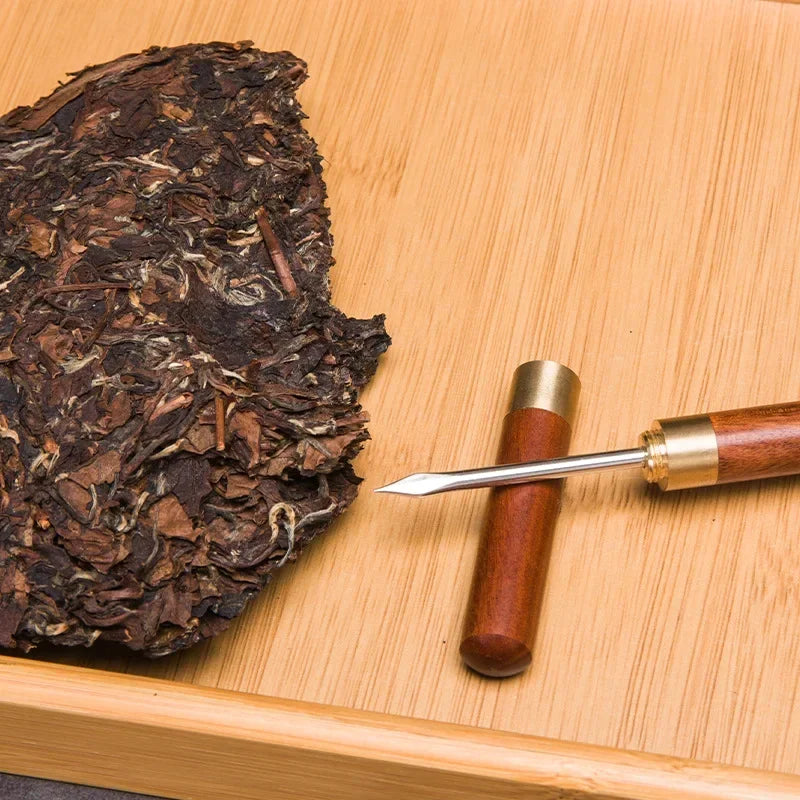 Axyaa Sandalwood Tea Needle Handmade Rosewood Tea Set Stainless Steel Ebony