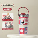 Axyaa Stainless Steel Vacuum Insulation Cup with Straw, Large & Portable