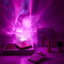 Axya Water Ripple Projector Night Light 16 Colors Crystal Lamp for Home Decoration