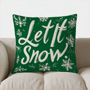 Axyaa Christmas Tree & Snowflake Pattern Pillow Cover - Sofa Bedroom Car Decor