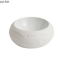 Axyaa Stone Patterned Ceramic Soup Bowl Set for Molecular Cuisine Restaurant Tableware