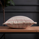 Axyaa Stripe Pillow Cover with Beard Edge for Sofa & Bedroom Décor