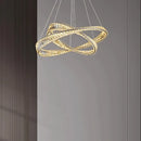 Axyaa Crystal Chandelier Stair Pendant Lamp Modern Living Room Lighting