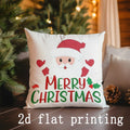 Axyaa Santa Christmas Pillow Covers for Sofa Bedroom Car Cushion Decor