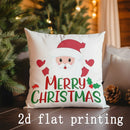 Axyaa Santa Christmas Pillow Covers for Sofa Bedroom Car Cushion Decor