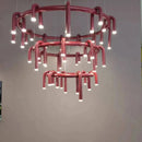 Axyaa U-shaped Chandelier Water Pipe Fixture for Restaurant, Bar, Bedroom - Creative Design
