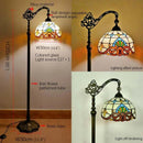 Axyaa Tiffany Stained Glass Floor Lamp - Retro American Design