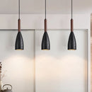 Axyaa Walnut Black Stone Modern Pendant Light for Home, Bedroom, Dining Room