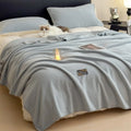 Axyaa Plush Flannel Queen Size Blanket for Sofa Bed All-Season Warmth