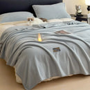 Axyaa Plush Flannel Queen Size Blanket for Sofa Bed All-Season Warmth