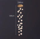 Axyaa Staircase Chandelier: Facil Hall & Ceiling Lamp for Beautiful Indoor Lighting