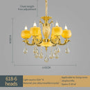 Axyaa Jade Crystal Chandelier: Luxury Marble Living Room Pendant Light