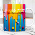 Colorful Paint Enthusiast Office Coffee Mug | Axyaa Gift for Friend's Birthday