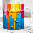 Colorful Paint Enthusiast Office Coffee Mug | Axyaa Gift for Friend's Birthday