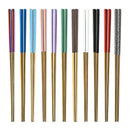 Axyaa Stainless Steel & Wooden Chopsticks Dinnerware Set