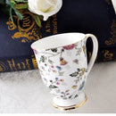 Axyaa Bone  Espresso Cup Set, Elegant Ceramic Coffee Mug Wedding Gift