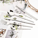 Axyaa Gold Western Dinnerware Set Stainless Steel Cutlery Home Wedding Flatware
