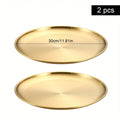 Axyaa Stainless Steel Round bone Spitting Dish Fruit Meat Tableware