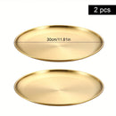 Axyaa Stainless Steel Round bone Spitting Dish Fruit Meat Tableware