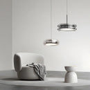 Axyaa Glass LED Pendant Lights, 20cm Diameter for Modern Home Decor