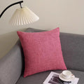 Axyaa Solid Cotton Line Pillow Case Soft Breathable Nordic Decor Pillow Cover