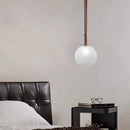 Axyaa Glass Ball Pendant Light for Bedroom, Study, and Dining Room
