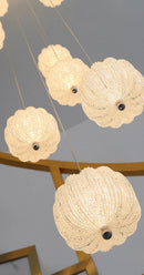 Axyaa Crystal Chandelier Ceiling Lamp LED Indoor Living Room Lighting