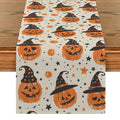Axyaa Halloween Head Table Runner for Indoor Outdoor Home Dining Decoration